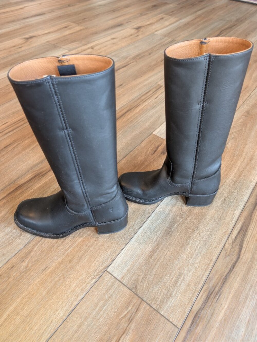 FRYE Campus 14L Leather Boots - Black - Picture 4 of 6